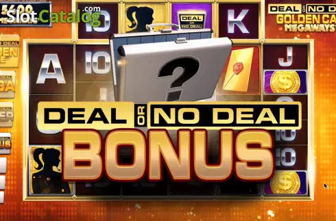 Bonus Game 1. Deal or No Deal Golden Case Megaways slot