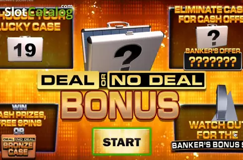 Bonus Game 2. Deal or No Deal Golden Case Megaways slot