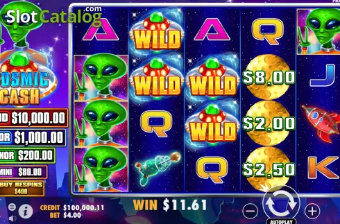 Win Screen 1. Cosmic Cash slot