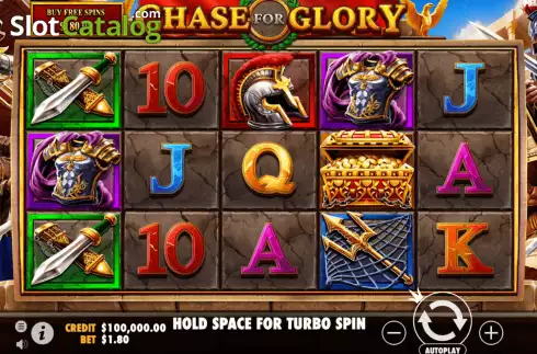 Reels Screen. Chase for Glory slot