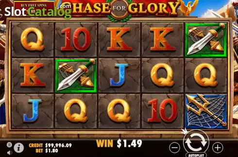 Schermo3. Chase for Glory slot