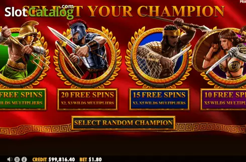 Ecran5. Chase for Glory slot