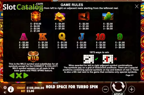 Game Rules 1. Fire Stampede slot