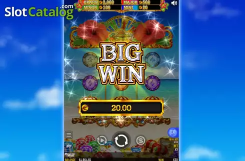 Win Screen 5. Hawaiian Dream Jackpot slot
