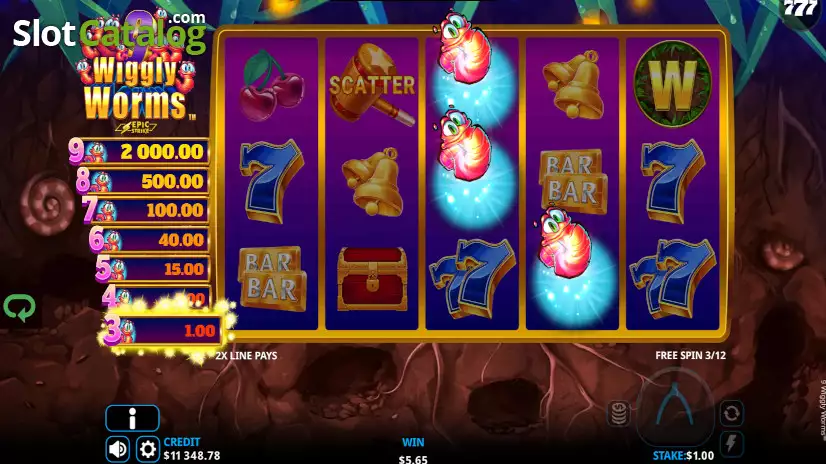 Video 9 Wiggly Worms Slot