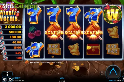 Scatter Symbols. 9 Wiggly Worms slot