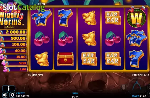 Screen5. 9 Wiggly Worms slot