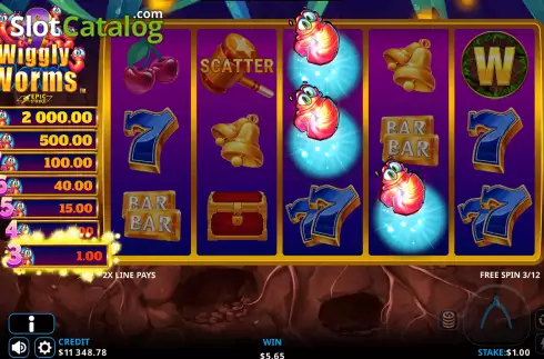 Schermo6. 9 Wiggly Worms slot