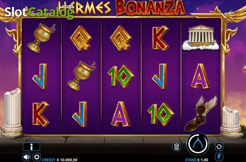 Game Screen. Hermes Bonanza slot