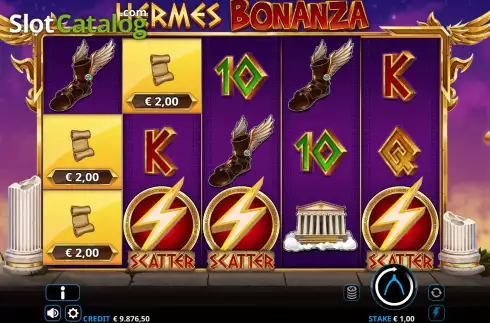 Free Spins Win Screen. Hermes Bonanza slot