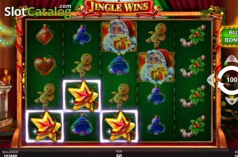 Win Screen. Jingle Wins slot