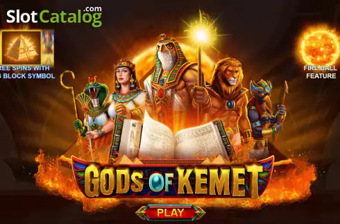 Start Screen. Gods of Kemet slot
