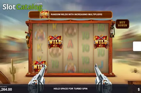 Pantalla6. Wild Wild Pistols Tragamonedas 