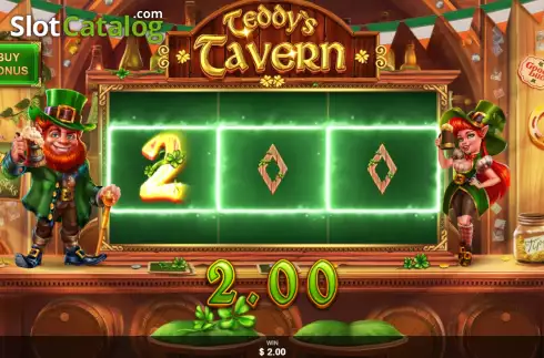 Win screen 2. Teddy's Tavern slot
