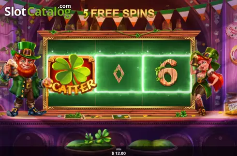 Free Spins screen 3. Teddy's Tavern slot