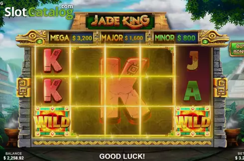 Win Screen. Jade King slot