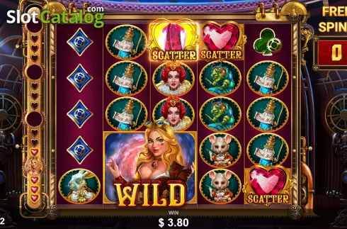 Free Spins Gameplay Screen 2. Alice Mega Riches slot