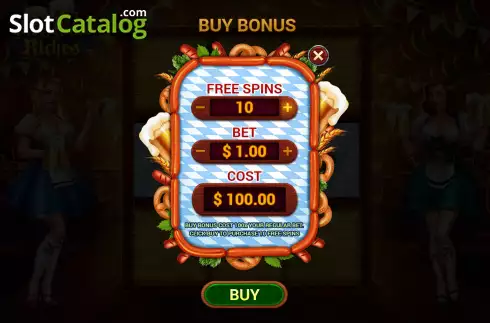 Buy Feature Screen. Bier Haus Riches slot