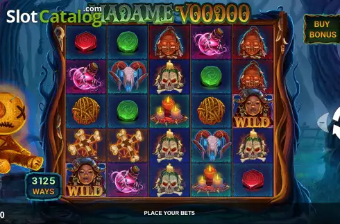 Game Screen. Madame Voodoo slot