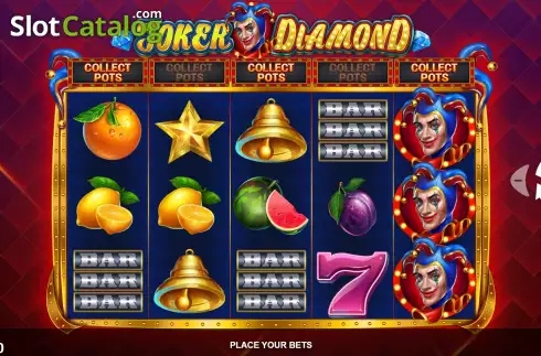 Game Screen. Joker Diamond slot