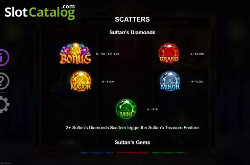 Schermo8. Sultan's Palace Fortune slot
