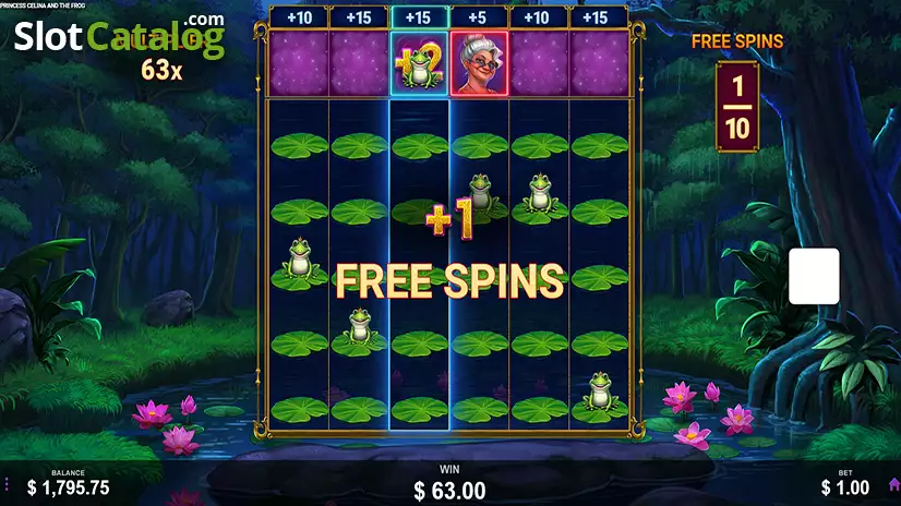 Princess Celina and the Frog Free Spins