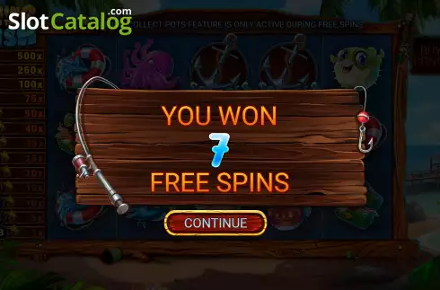 Free Spins Win Screen 2. Bring in the Fish slot