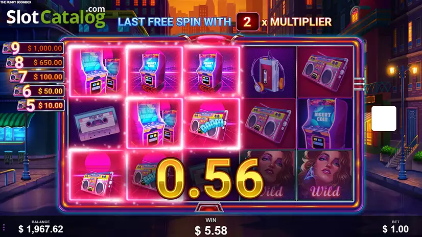 The Funky Boombox Free Spins