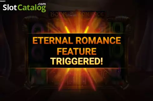 Eternal Romance Feature Win Screen. Book of Eternal Romance slot