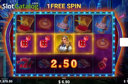 Sticky Wild Free Spins Win Screen 4. Alice in Vegasland slot