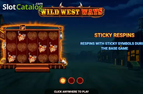 Bildschirm2. Wild West Ways slot