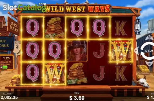 Bildschirm4. Wild West Ways slot