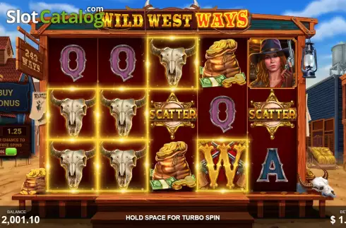 ReSpins Win Screen. Wild West Ways slot