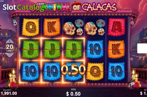 Win Screen 2. Carnival of Calacas slot