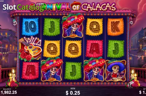 Skärmdump6. Carnival of Calacas slot