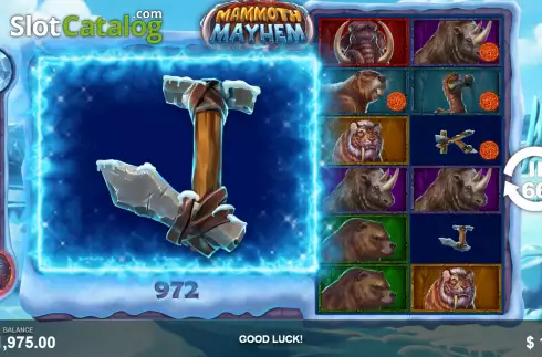 Win Screen 3. Mammoth Mayhem slot