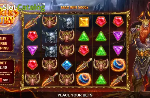 Game screen. Surtr's Fury slot
