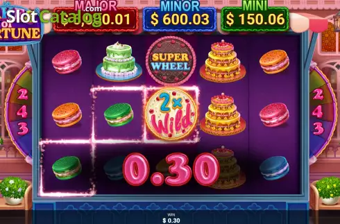 Win screen. Cakes of Fortune slot