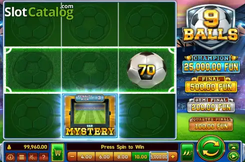 Schermo2. 9 Balls slot