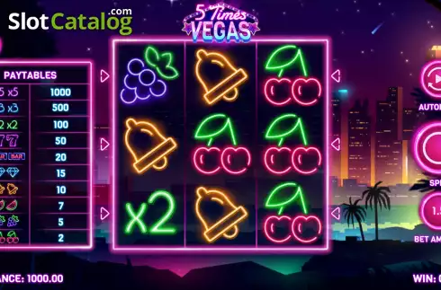 画面3. 5 Times Vegas カジノスロット