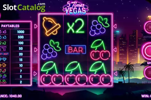 Bildschirm5. 5 Times Vegas slot