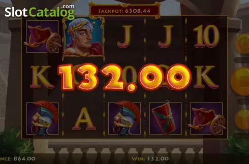 Win Screen. Caesar's Victory slot
