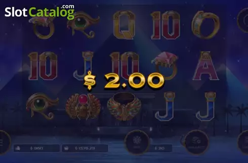 Win Screen. A Night With Cleo slot