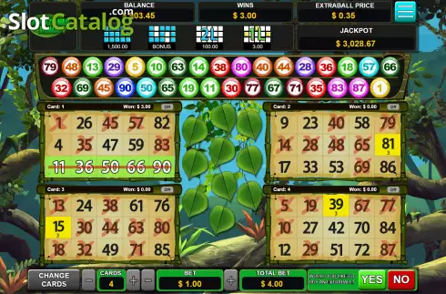 Win Screen 3. Amazonia Bingo slot