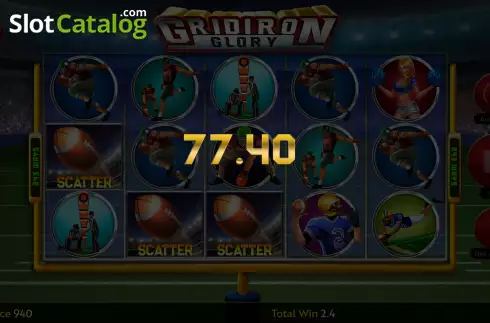 Win Screen 2. Gridiron Glory slot