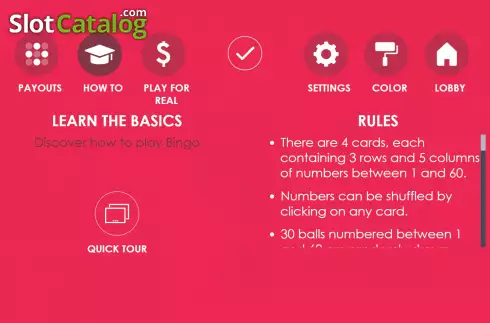 Rules. Go-Go Bingo (Woohoo) slot