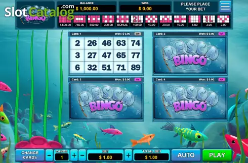 Bildschirm2. Pesca Bingo slot