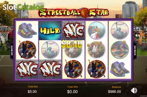 Bildschirm6. Streetball Star slot