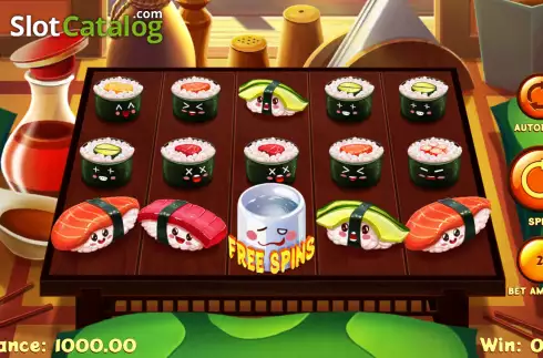 Reel Screen. Sushi Wins - Reels and Rolls slot