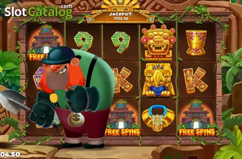 Free Spins screen 2. Gold Rush Gus and The City of Riches slot